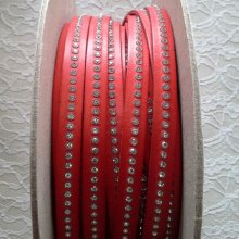 Leather B-Corail 10 mm Swarovski Strass per 20 cm