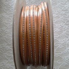 Natural Leather 10 mm Swarovski Strass by 20 cm