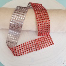 Ribbon Strass N°03 Red by 0.50 cm.