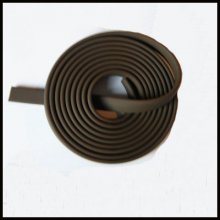 1 meter flat Pvc cord 5.8 x 1.9 mm Brown