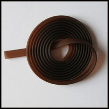 1 meter flat Pvc cord 5.8 x 1.9 mm Caramel
