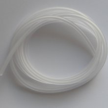 1 meter Pvc Hollow cord 3 mm White