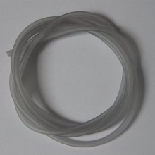 1 meter Pvc Hollow cord 3 mm Light Grey
