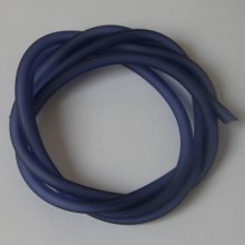 1 meter Pvc Hollow cord 5 mm Blue Montana