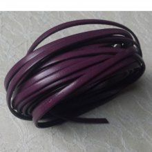 Plum leather 05 mm Smooth by 20 cm