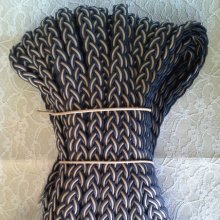 1 meter braided waxed braid 20 mm N°04