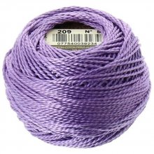 Embroidery cotton beads, Lilac, on a spool, DMC N° 5 - 10 g