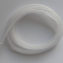 1 meter Pvc Hollow cord 6,5 mm White