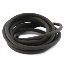 1 meter Pvc Hollow cord 6,5 mm Brown