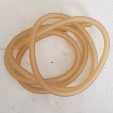 1 meter Pvc Hollow cord 6,5 mm Champagne 2