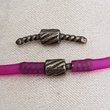 Hollow Pvc cord clasp 3 mm