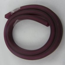 0.50 Cm PVC hollow rectangle Fushia Dark