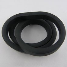 0.50 Cm PVC hollow rectangle Black