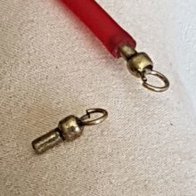 Lot 10 Hollow Pvc Cord Clasps 5 mm