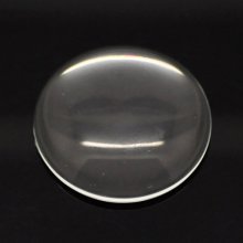 Cabochon Round 35 mm glass Loupe transparent N°14