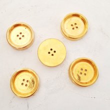 Gold Button N°07 of 29 mm Round