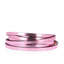 Leather Mirror Pink Metal 06 mm by 20 cm