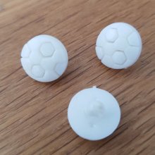 Fancy button for kids soccer ball N°09 white
