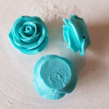 Synthetic Flower N°02-07 turquoise