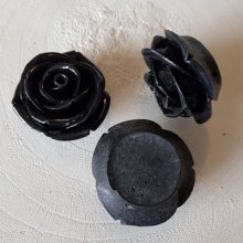 Synthetic Flower N°02-08 black