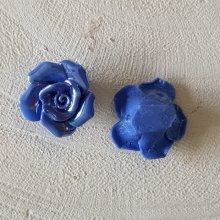 Flower Earthenware 15 mm N°02-01 Blue
