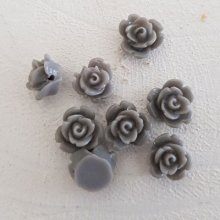 Synthetic Flower 09 mm N°01-05 Light grey