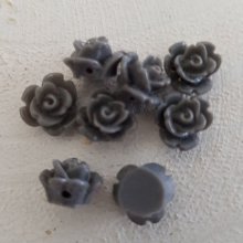 Synthetic Flower 09 mm N°01-06 Dark grey