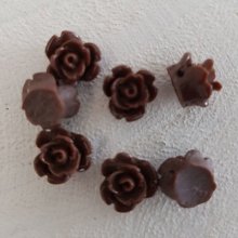 Synthetic Flower 09 mm N°01-16 Dark brown
