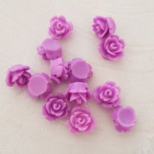 Synthetic Flower 09 mm N°01-18 Dark purple