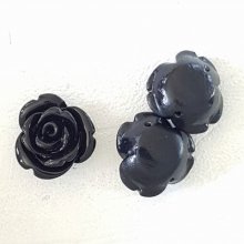 Synthetic Flower 13 mm N°03-10 Black