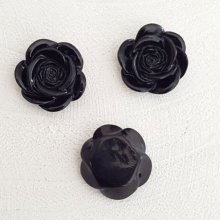 Synthetic Flower 17 mm N°04-10 Black 01