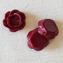Synthetic Flower 17 mm N°04-17 Bordeaux