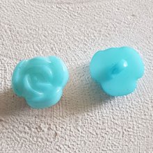 Fancy buttons, children, babies Flower pattern N°01-05 Light blue