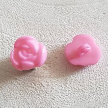Fancy buttons, children, babies Flower pattern N°01-11 Pink