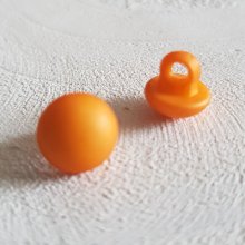 Fancy buttons, children, babies Half ball pattern N°04-05 Orange