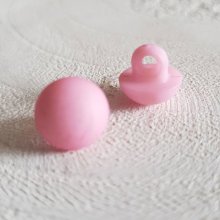 Fancy buttons, children, babies Half ball pattern N°04-06 Pink