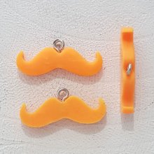 Pendant Moustache N°04 Orange