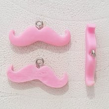 Pendant Moustache N°11 Pink