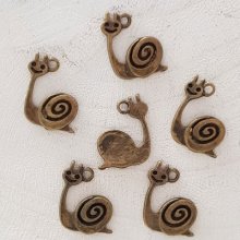 Snail charm N°01 Bronze