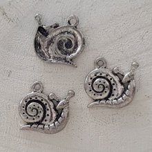 Snail charm N°02 Silver