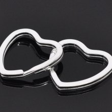 Key ring heart shape 31 x 31 mm