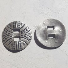 Zamak Round Connector N°01 Silver