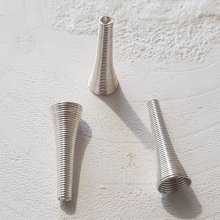 Spiral Cone Cup N°01 X 2 Pieces Silver.