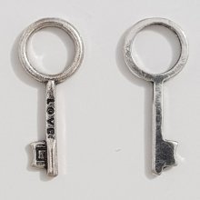 Key Charm N°33 Silver