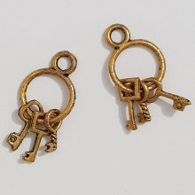 Key Charm N°01 Old Gold