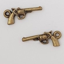 Charm revolver pistol N°01 Bronze