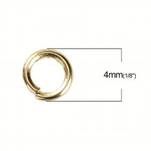 20 Open Junction Rings 04 mm Gold
