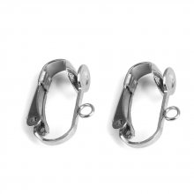 Earring Holder Stainless Steel Clip N°01 x 1 pair