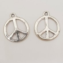 Peace &amp; Love Charm N°09 Silver