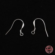 Silver Hook Earring Holder 925 N°03 x 1 pair